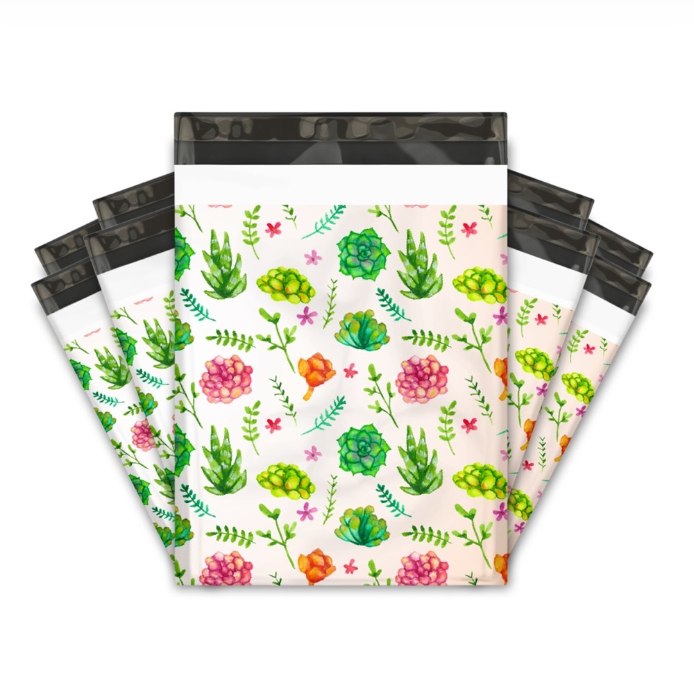 25 10X13 Poly Mailers Succulents  Shipping Envelopes PRICE IS FIRM - Picture 10 of 11